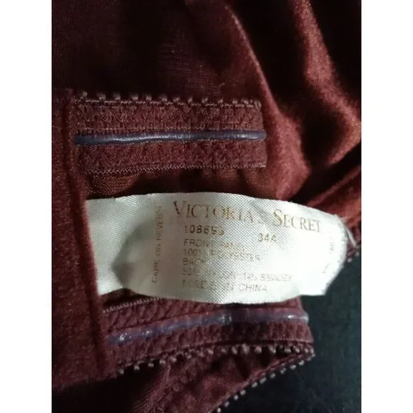 (#7) Victoria's Secret Bra Patricia Chocolate Brown Lace Vintage 34A Underwire - Picture 5 of 7